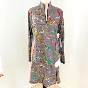 NWT GOTTEX☀️UBF 50+ ⛓ TUNIC & FLARED SKORT ⛓ SET MADE W/☀️Cooling 💦PLUS…